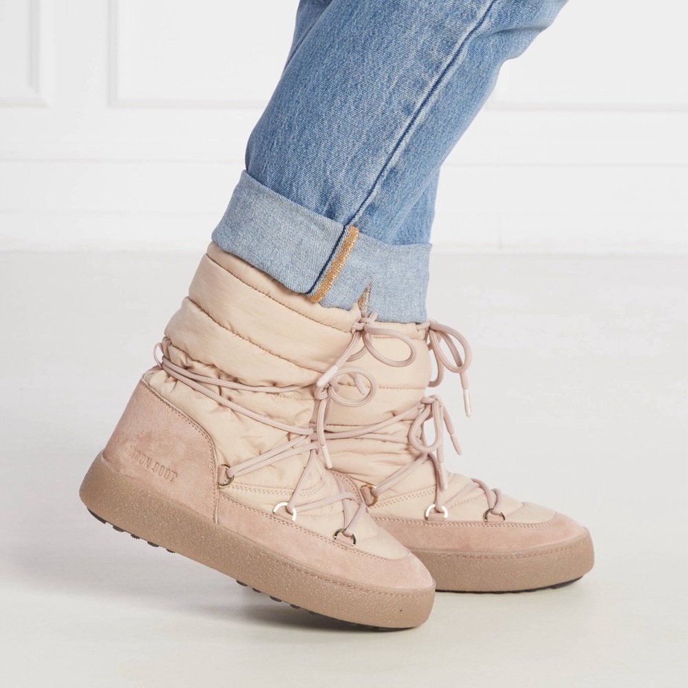 Moon Boot LTrack Pale Pink Nylon Boots